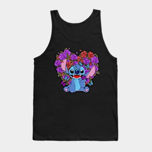 Stitch butterfly love Tank Top